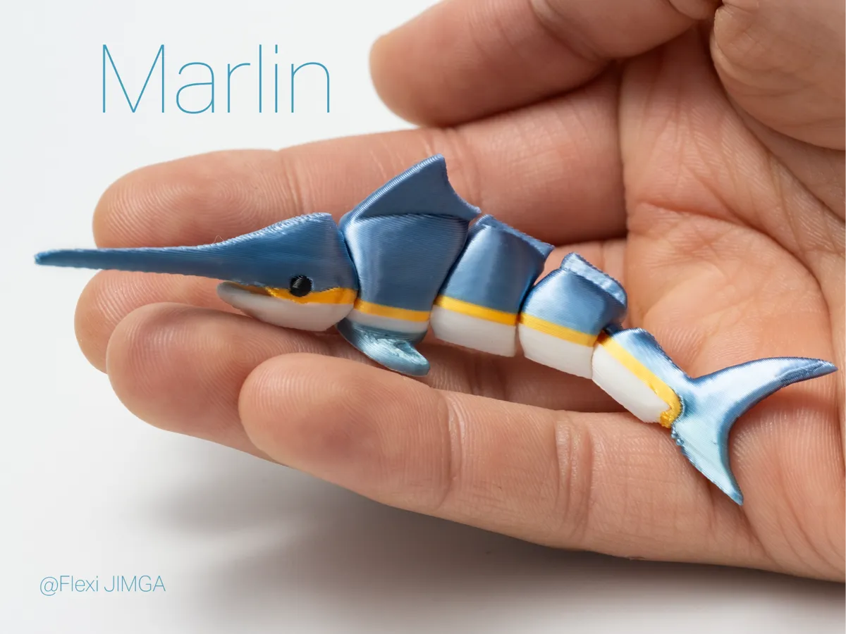 Mini Swordfish, Articulated & Keychain
