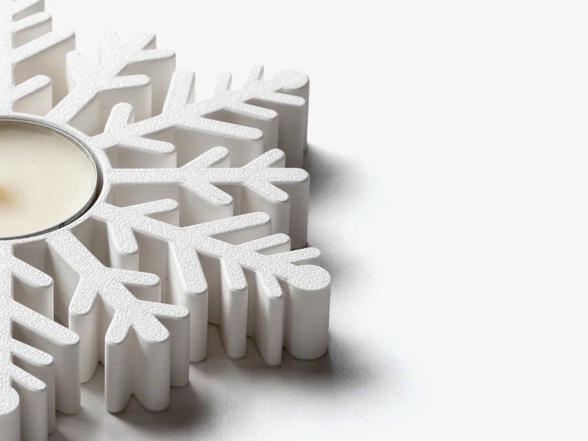 Snowflake Candle Holder, photo 4 of 4 - Snowflake Candle Holder Home Decor Items