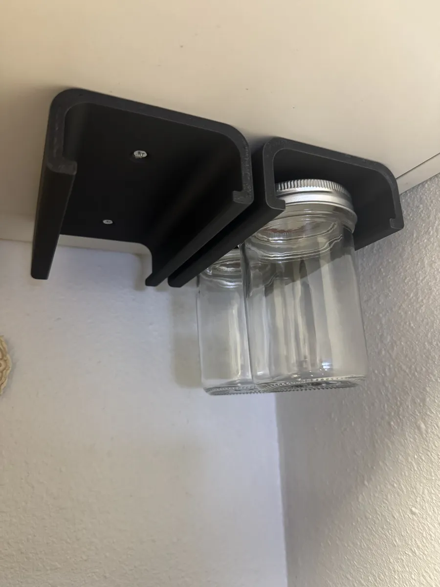 Under mount Mason jar rack, photo 4 of 4 - Under mount Mason jar rack Kitchen & Dining
