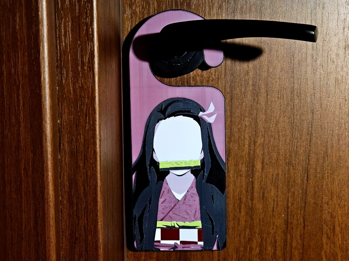Demon Slayer Door Hangers, photo 3 of 4 - Demon Slayer Door Hangers Home Decor Items
