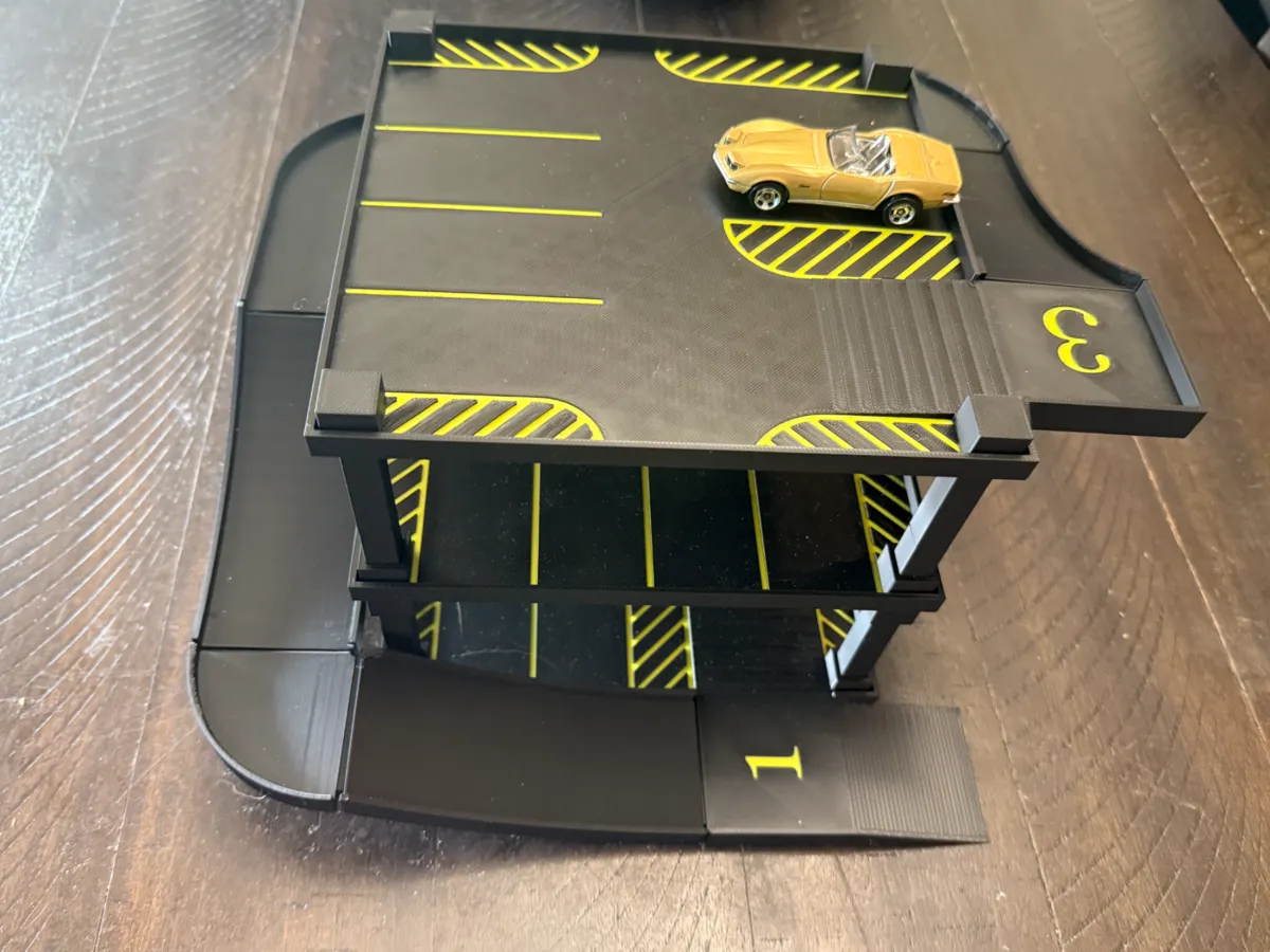 1/64th Scale Model Car Parking Garage