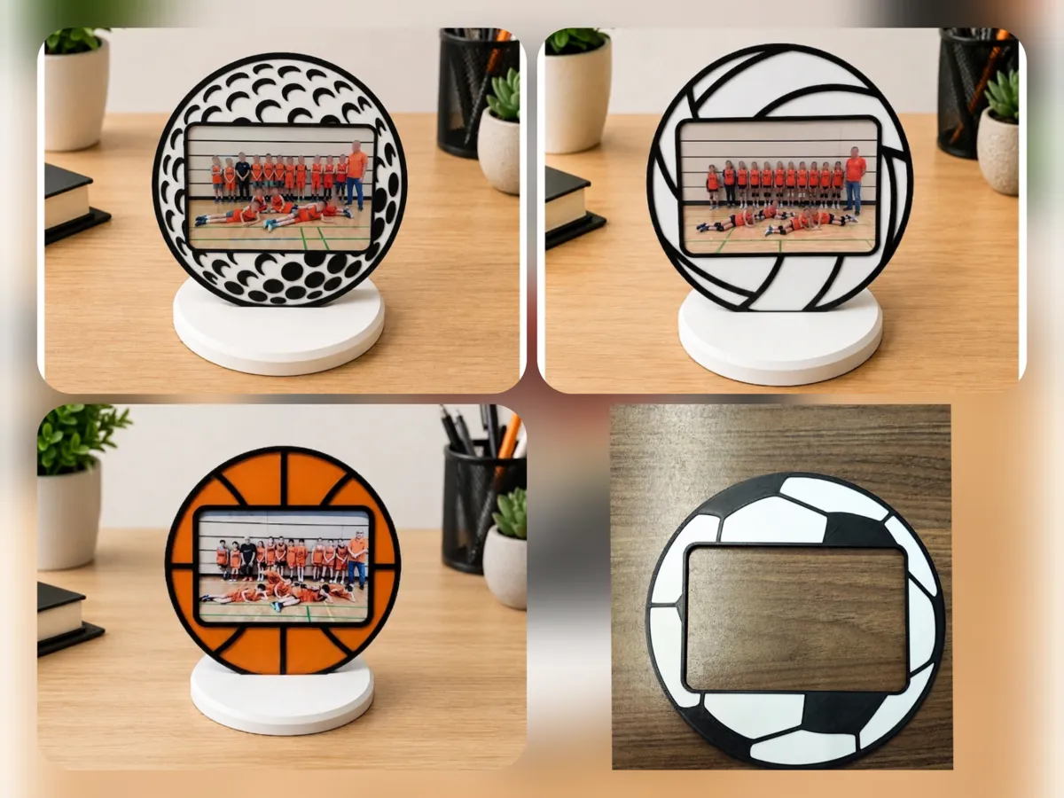 Sport-Trophäe Bilderrahmen & Mannschaftsgeschenk
