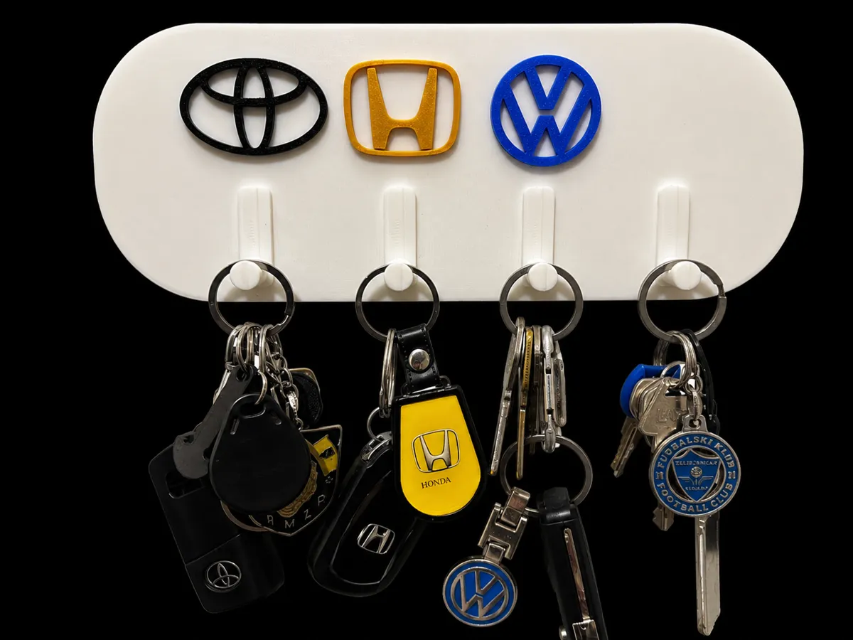 Car Multi Logo Wall Mounted Key Holder - Wall Key Hooks, in stock in India
