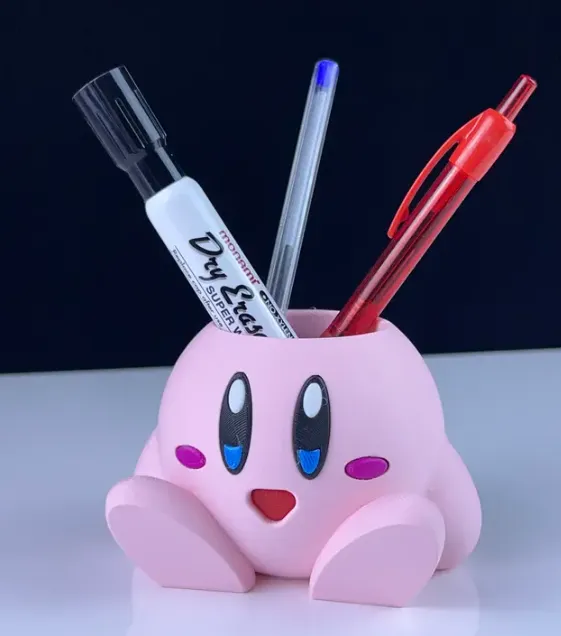 Kirby pen holder