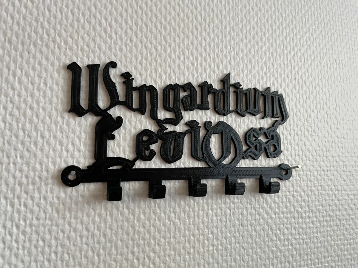 Wall key hanger Harry Potter Wingardium Leviosa, photo 2 of 4 - Wall key hanger Harry Potter Wingardium Leviosa Household