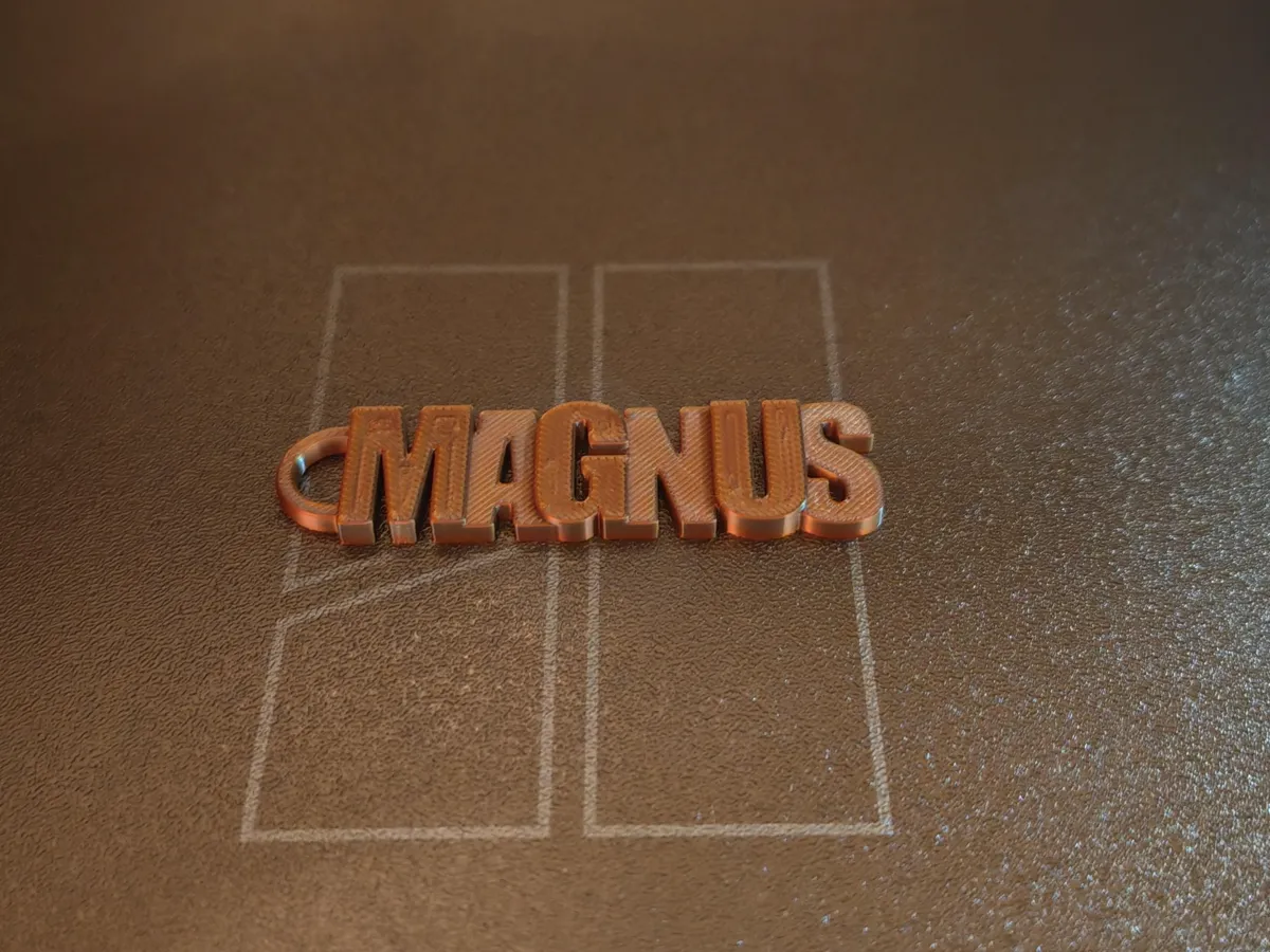 Magnus Relief Keychain, photo 3 of 3 - Magnus Relief Keychain Art