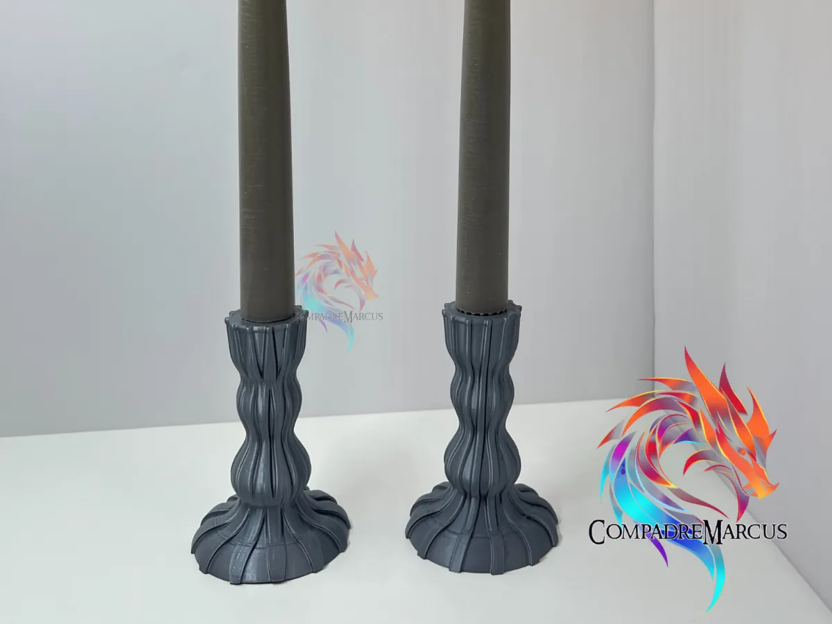Modern candle holder set of 2