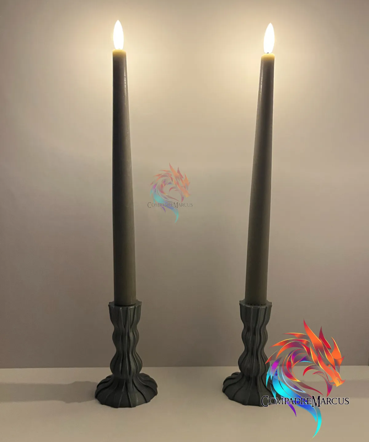 Modern candle holder set of 2, photo 3 of 4 - Modern candle holder set of 2 Home Decor Items