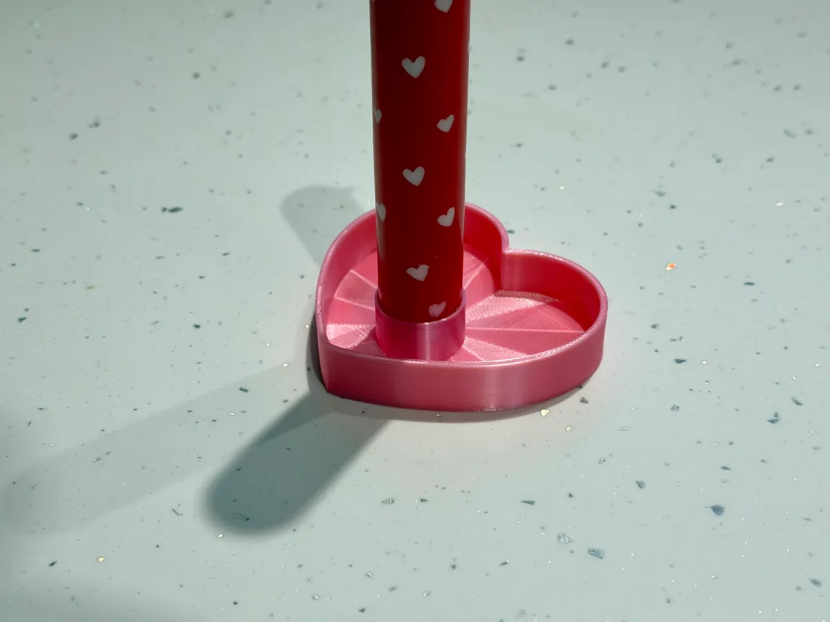 Heart shaped candlestick holder