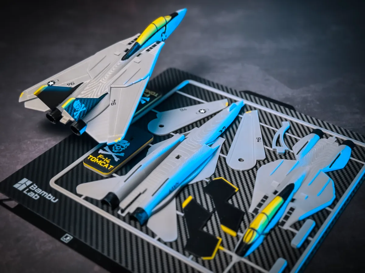 F-14 TOMCAT Plane Kit Card, photo 3 of 4 - F-14 TOMCAT Plane Kit Card Models, RC & Drones