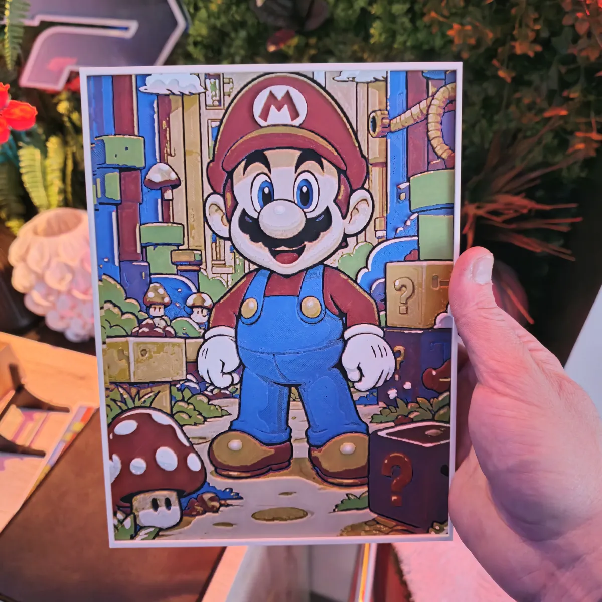 Hueforge Mario, photo 3 of 4 - Hueforge Mario Home Decor Items