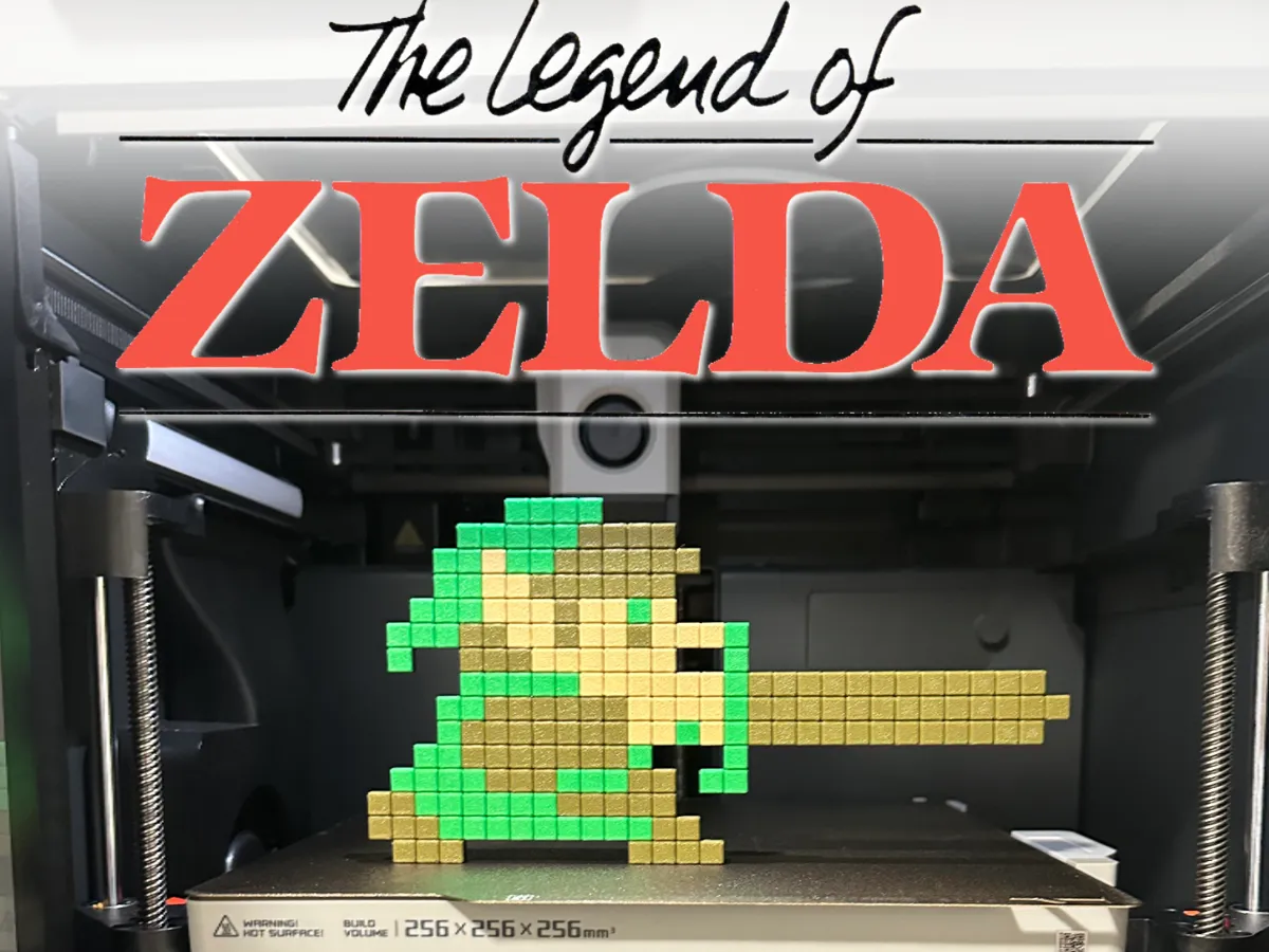 Legend of Zelda 8-Bit Link Pixel Puzzle