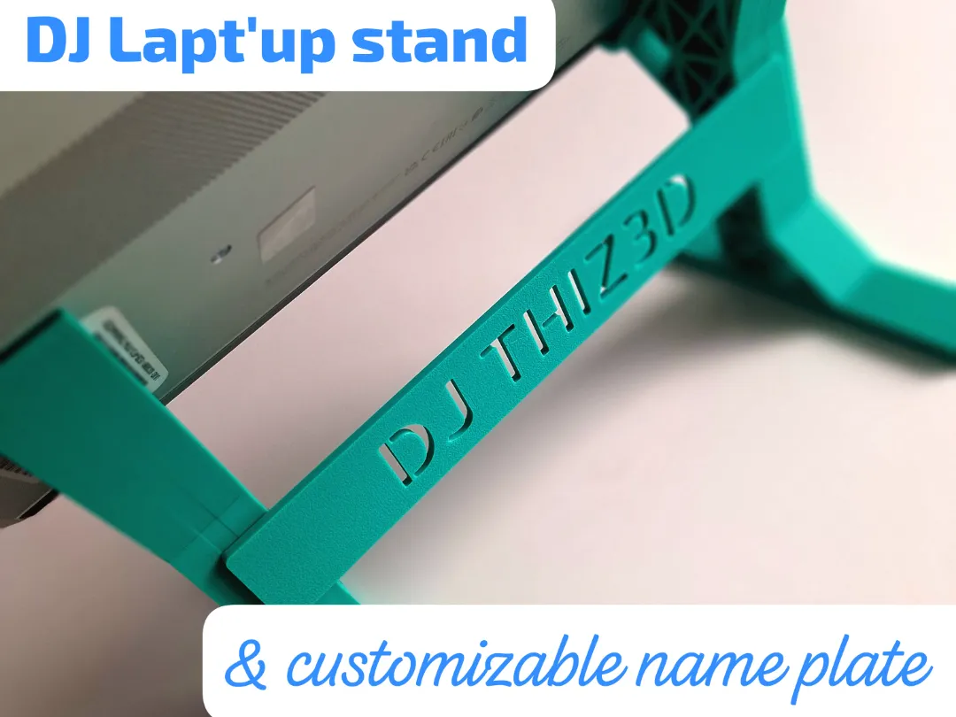 DJ Lapt'up v2 - Customizable DJ name plate
