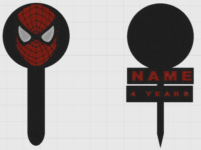 Birthday Skewers (Spiderman)