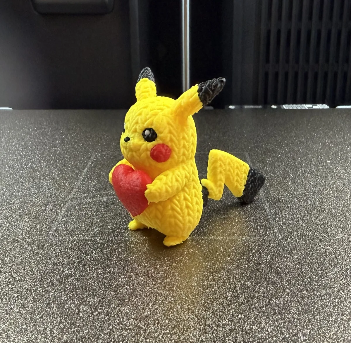 Cute Knitted Pikachu, Valentine’s Day Edition, photo 4 of 4 - Cute Knitted Pikachu, Valentine’s Day Edition Gifts & Occasions