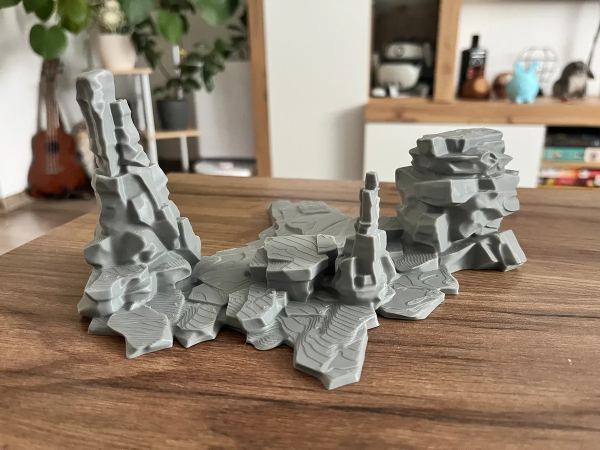 Desert Rocks terrain for tabletop wargames