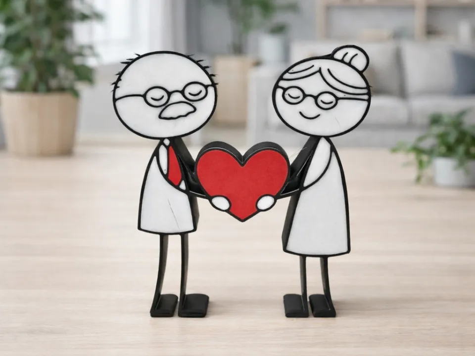 Grandparents "Heart" - Family Set