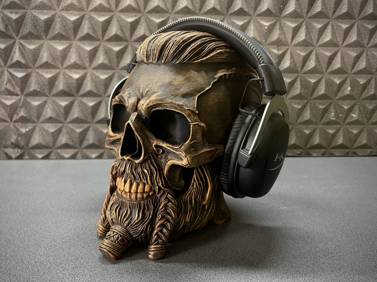 Viking Skull - Headphone Stand