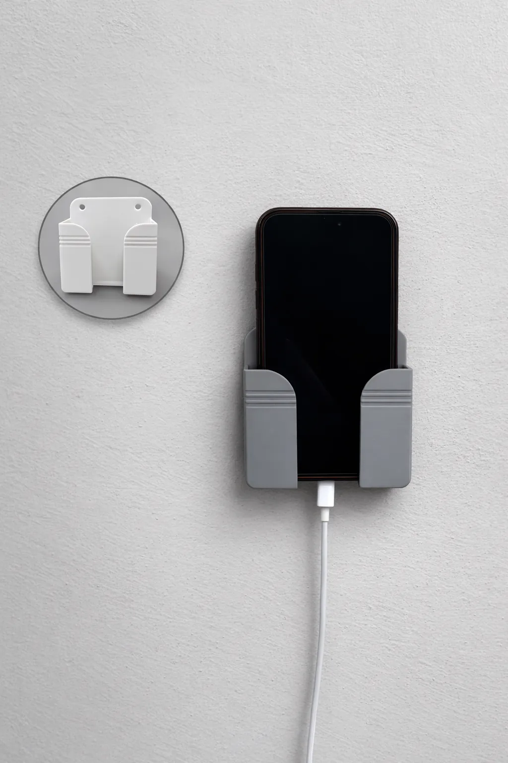 Wall Mounted Phone Charging Holder, photo 3 of 4 - Wall Mounted Phone Charging Holder Mobile & Device Accessories
