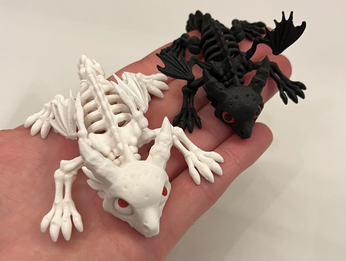 Articulated skeleton dragon with moveable eyes, photo 3 of 4 - Articulated skeleton dragon with moveable eyes Fidget & Sensory Toys