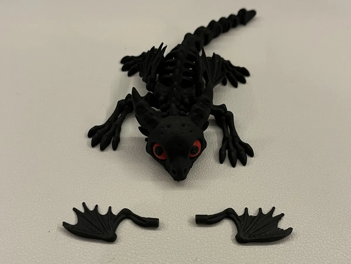 Articulated skeleton dragon with moveable eyes, photo 4 of 4 - Articulated skeleton dragon with moveable eyes Fidget & Sensory Toys