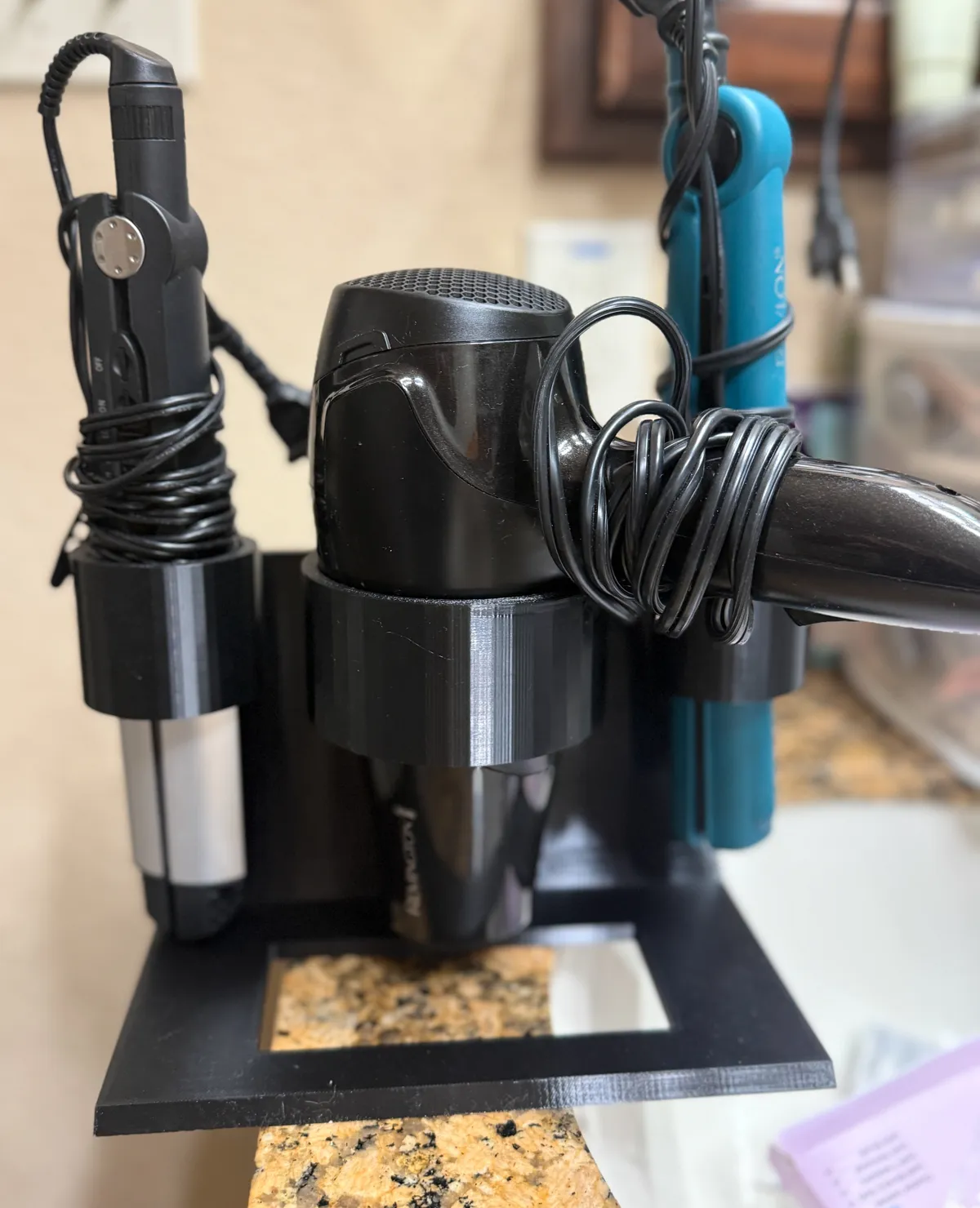 Hair Dryer Stand Holder Countertop Organizer, photo 4 of 4 - Hair Dryer Stand Holder Countertop Organizer Bath & Personal Care