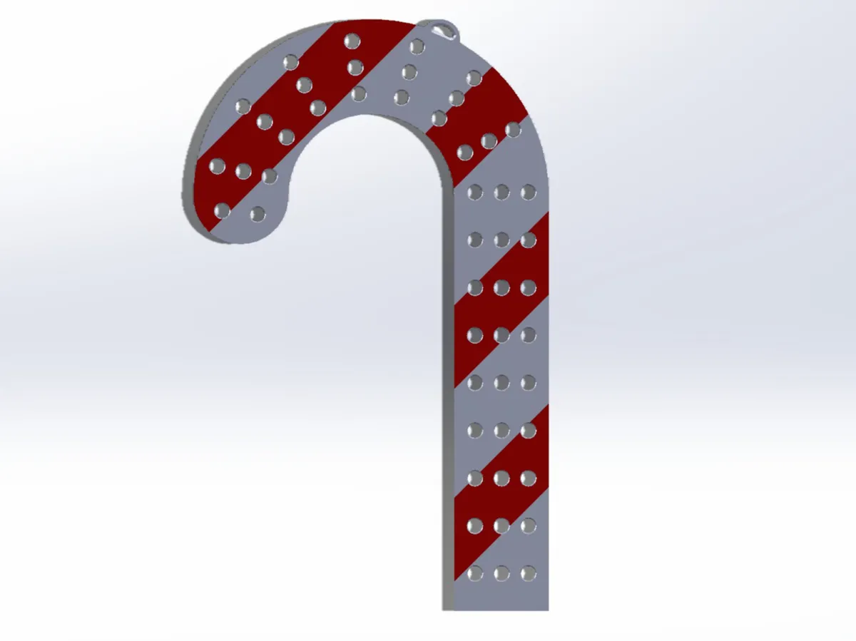 Candy Cane Prop für 12mm WS2811 Bullet Pixel