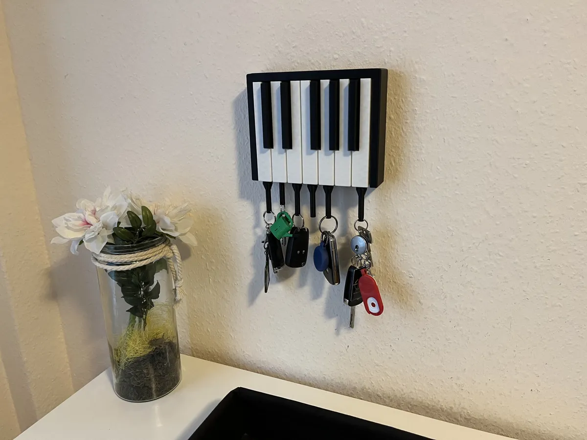 Magnetic Piano Key Rack !) Schlüsselbrett, photo 2 of 4 - Magnetic Piano Key Rack !) Schlüsselbrett Household