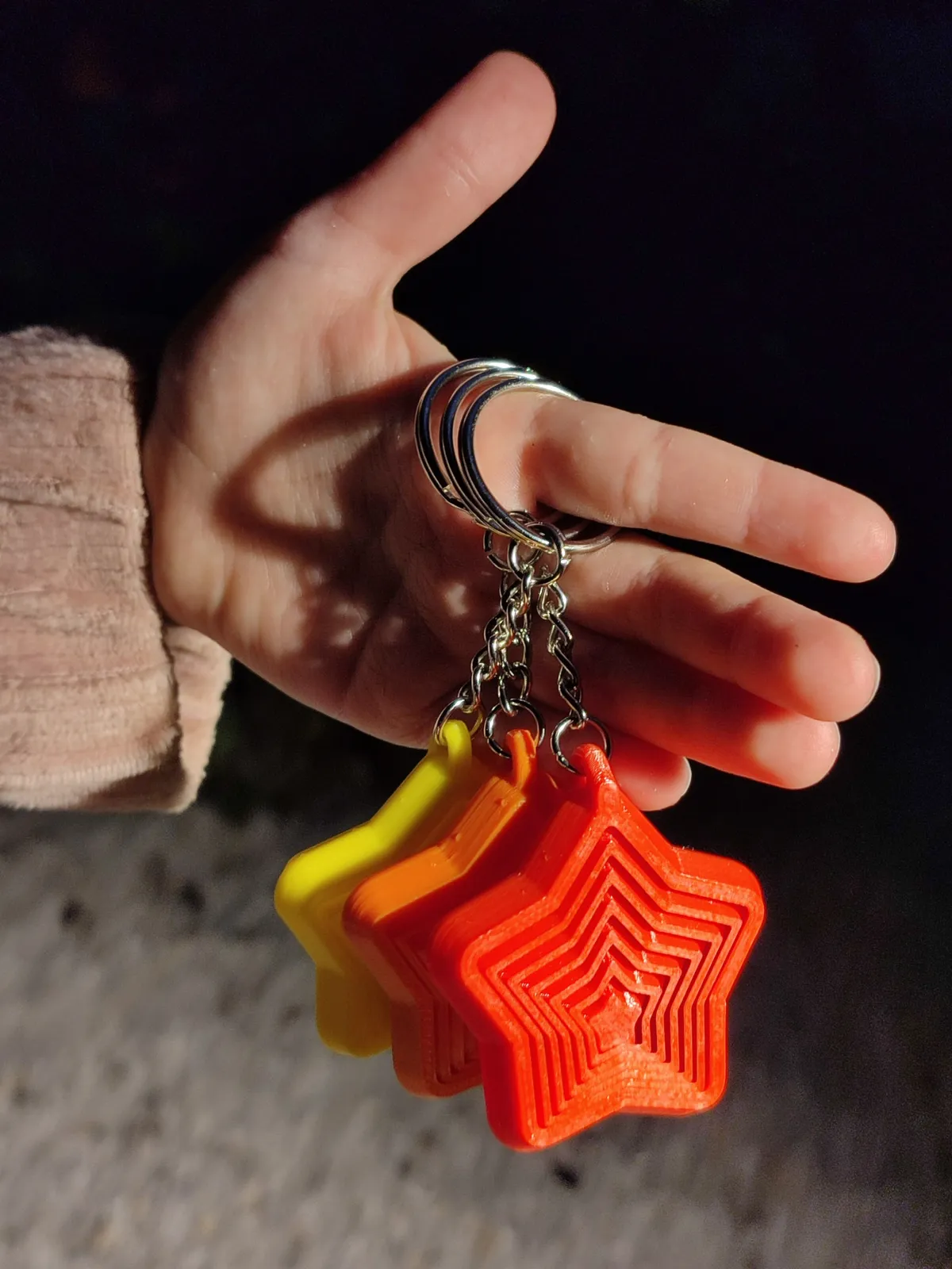 5‑Point Star Fidget Keychain, Toy, photo 4 of 4 - 5‑Point Star Fidget Keychain, Toy Keychains