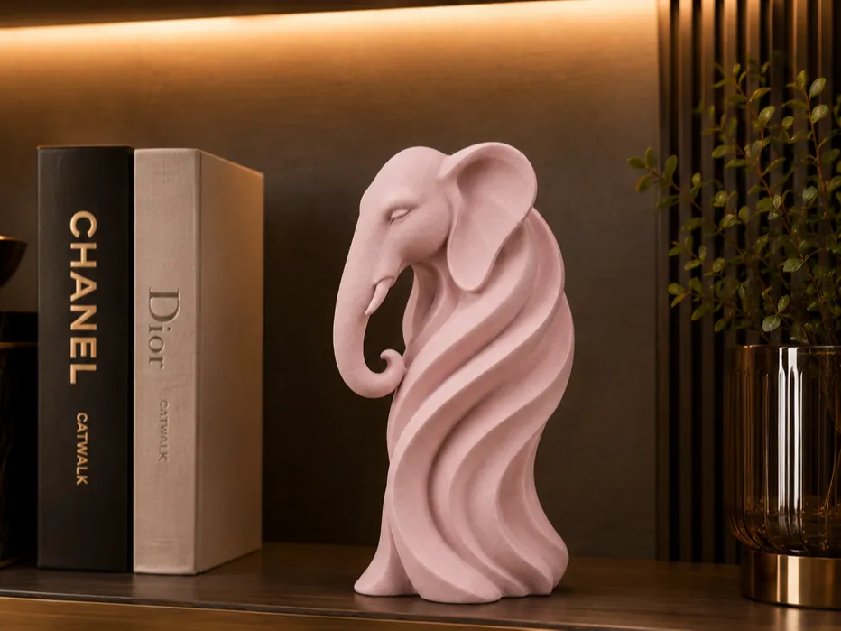 Flowing Elephant | Escultura Minimalista