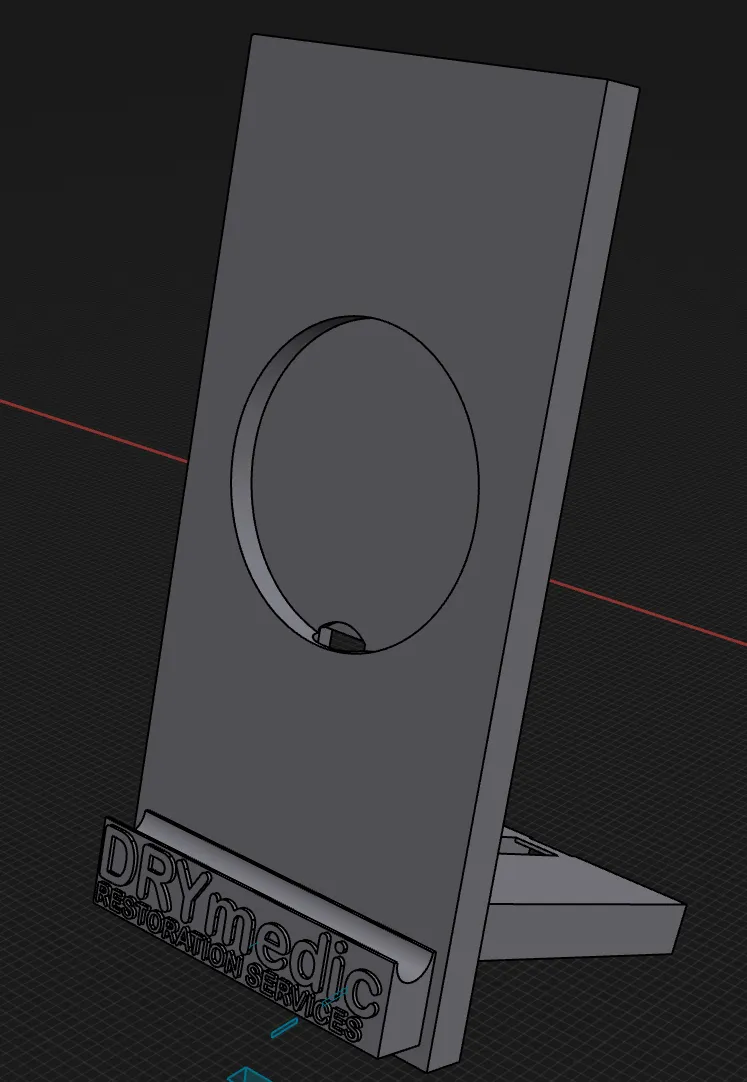 phone stand with routing for magsafe charger, photo 2 of 2 - phone stand with routing for magsafe charger Household