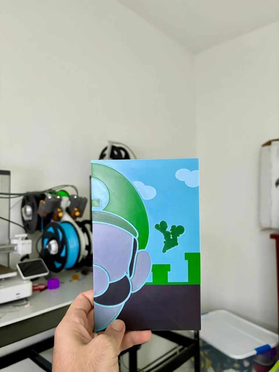 Super Mario Luigi-Half (Luigi and Mario), photo 2 of 4 - Super Mario Luigi-Half (Luigi and Mario) Generative Art