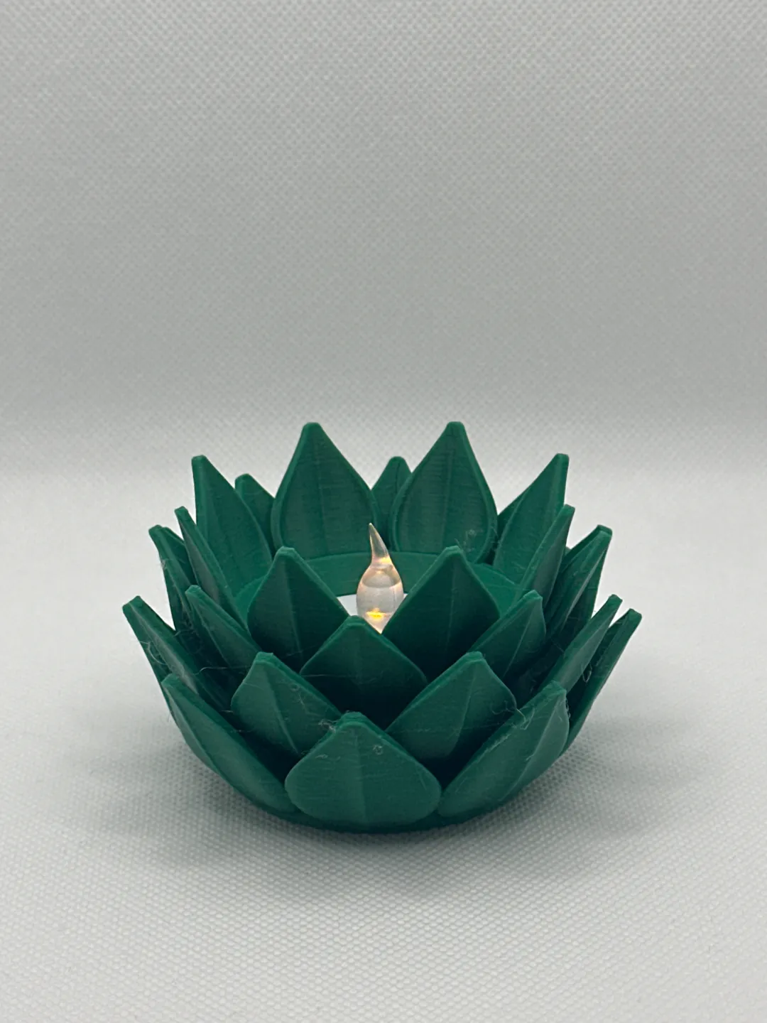 Lotus Flower Tealight Holder. LED candle Lamp, photo 2 of 4 - Lotus Flower Tealight Holder. LED candle Lamp Household