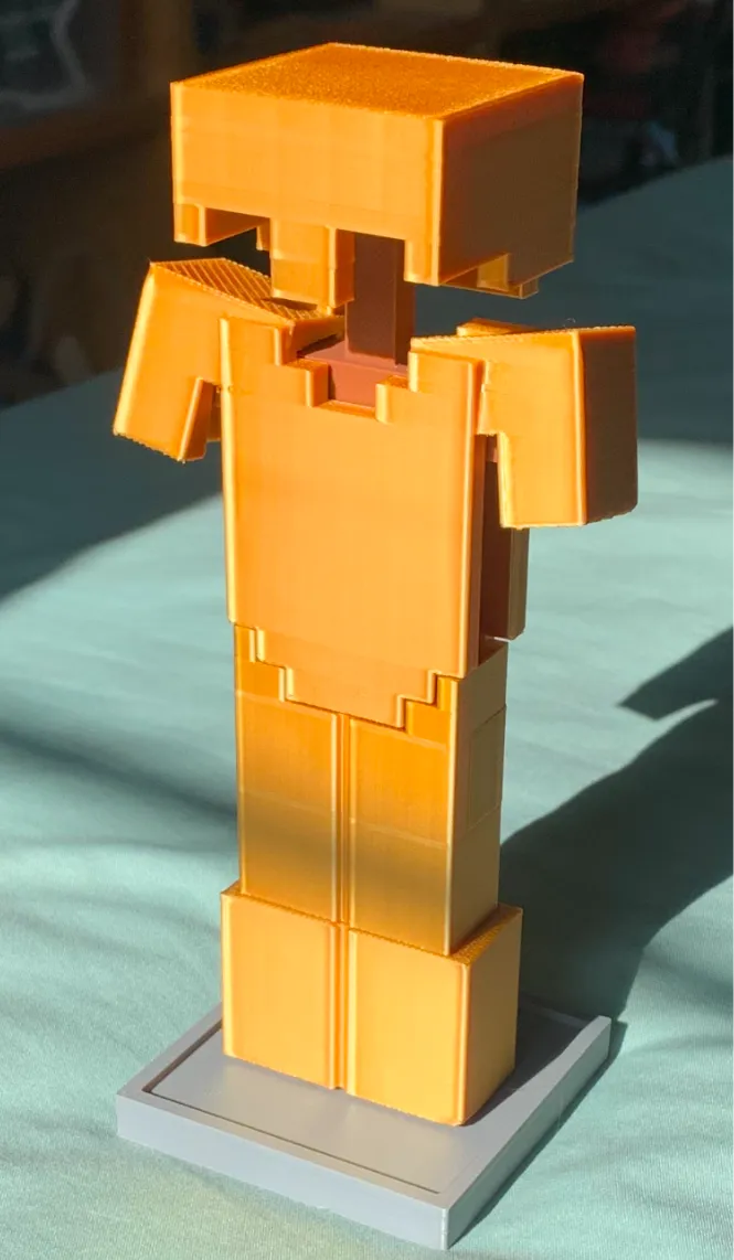 Minecraft armor stand with armor