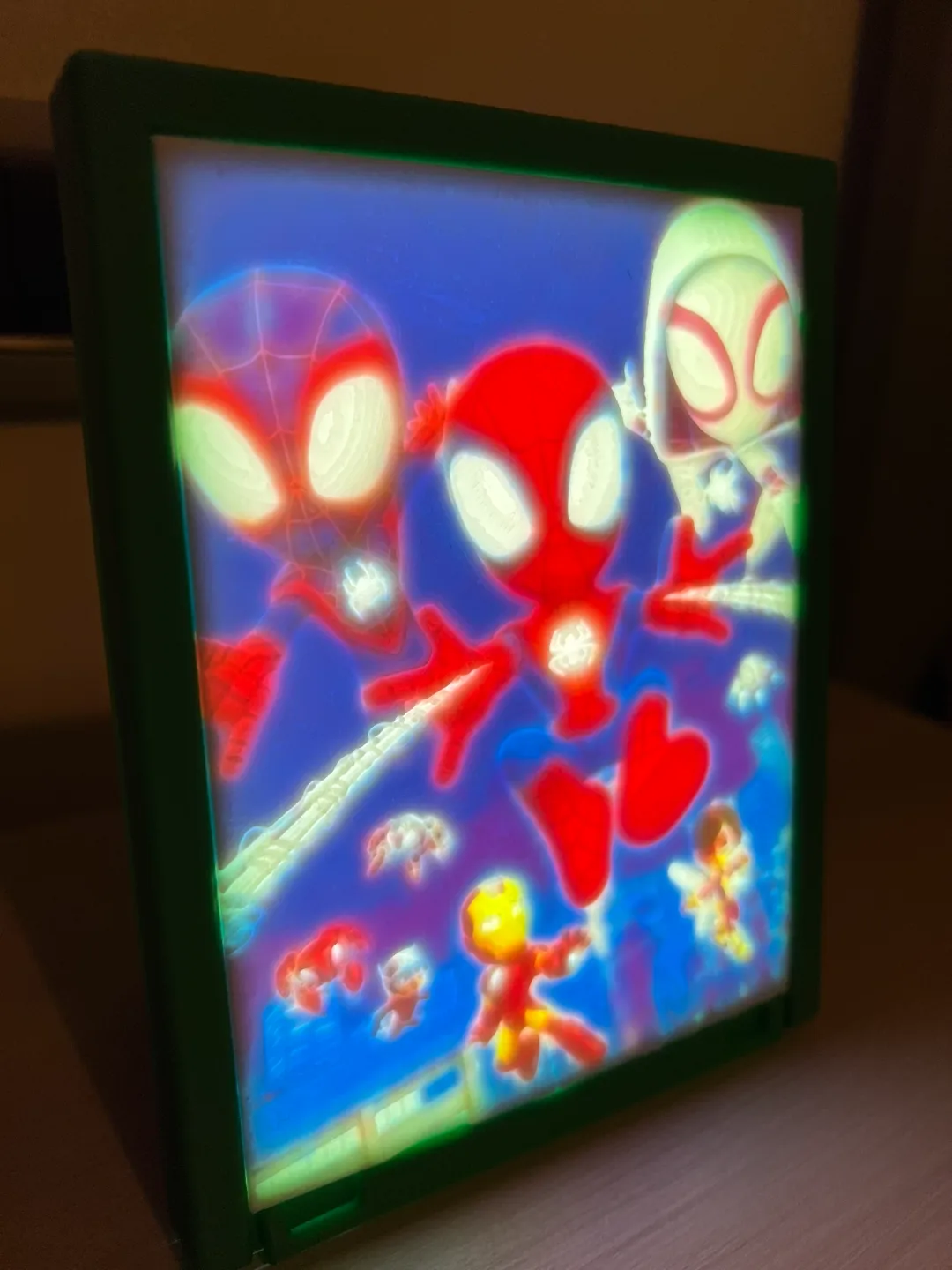 Lithophane spiderman, photo 4 of 4 - Lithophane spiderman Art