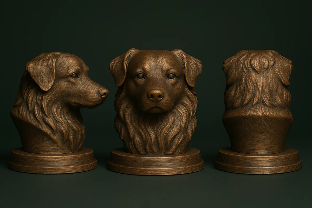 Australian Shepherd, Dog Bust, photo 2 of 4 - Australian Shepherd, Dog Bust Figurines & Collectibles