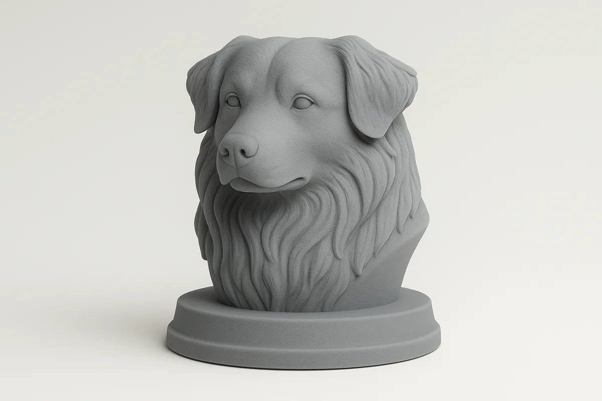 Australian Shepherd, Dog Bust, photo 4 of 4 - Australian Shepherd, Dog Bust Figurines & Collectibles