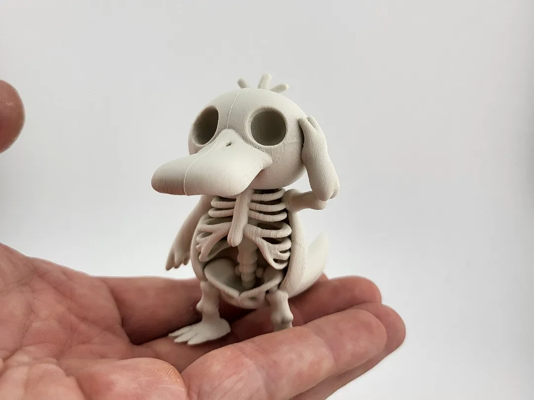 Psyduck Skeleton Figure Kawaii Pokémon Style cute