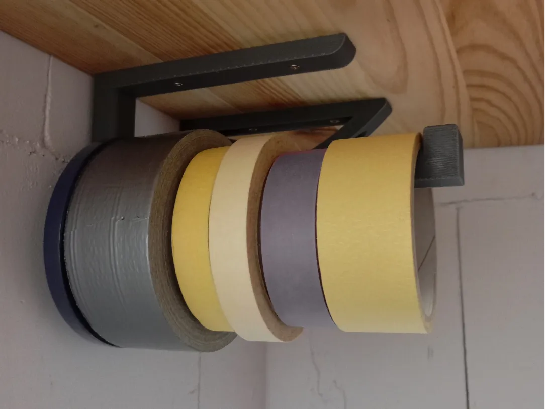 Tape holder top mounted
