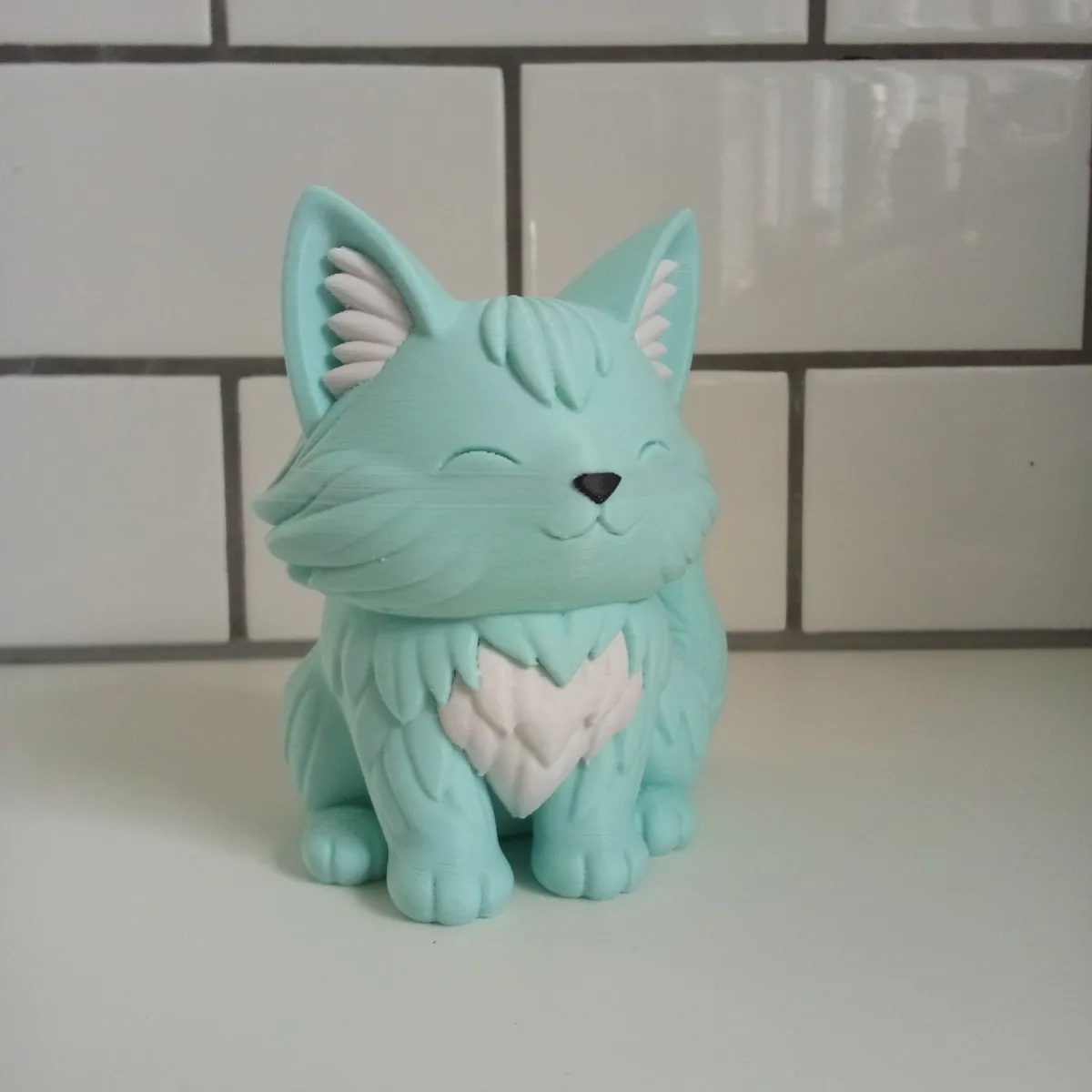 Fluffy Cat Planter Plant Pot, photo 3 of 4 - Fluffy Cat Planter Plant Pot Garden & Outdoor