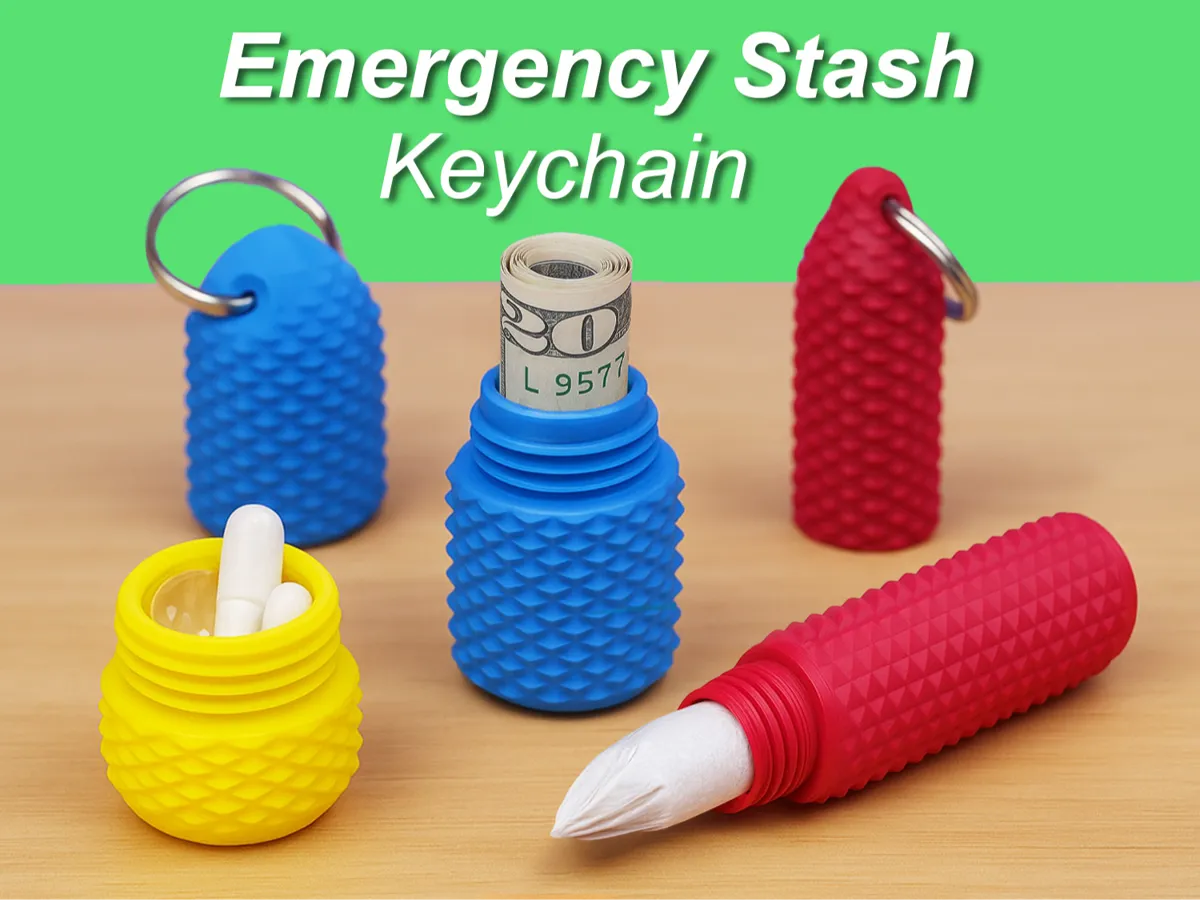 Emergency Stash Keychain