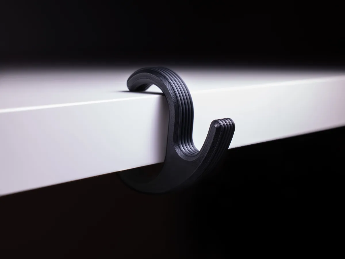 Universal Table Hanger | Bag Hanger | Desk Hook, photo 4 of 4 - Universal Table Hanger | Bag Hanger | Desk Hook Storage & Organisation