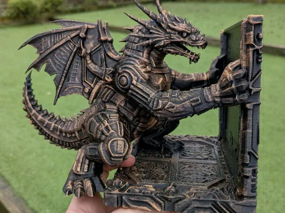 Mechanical Dragon Bookend