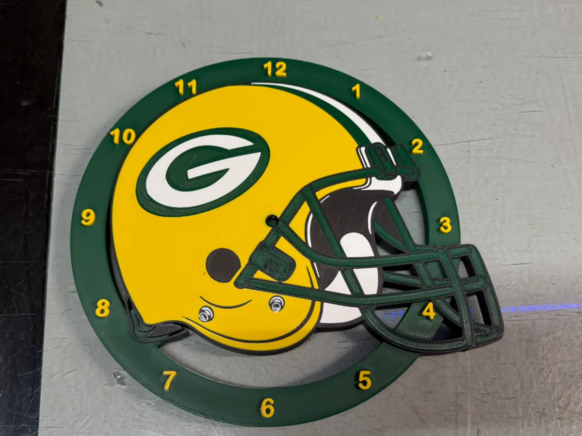 Green Bay Packers Helmet clock
