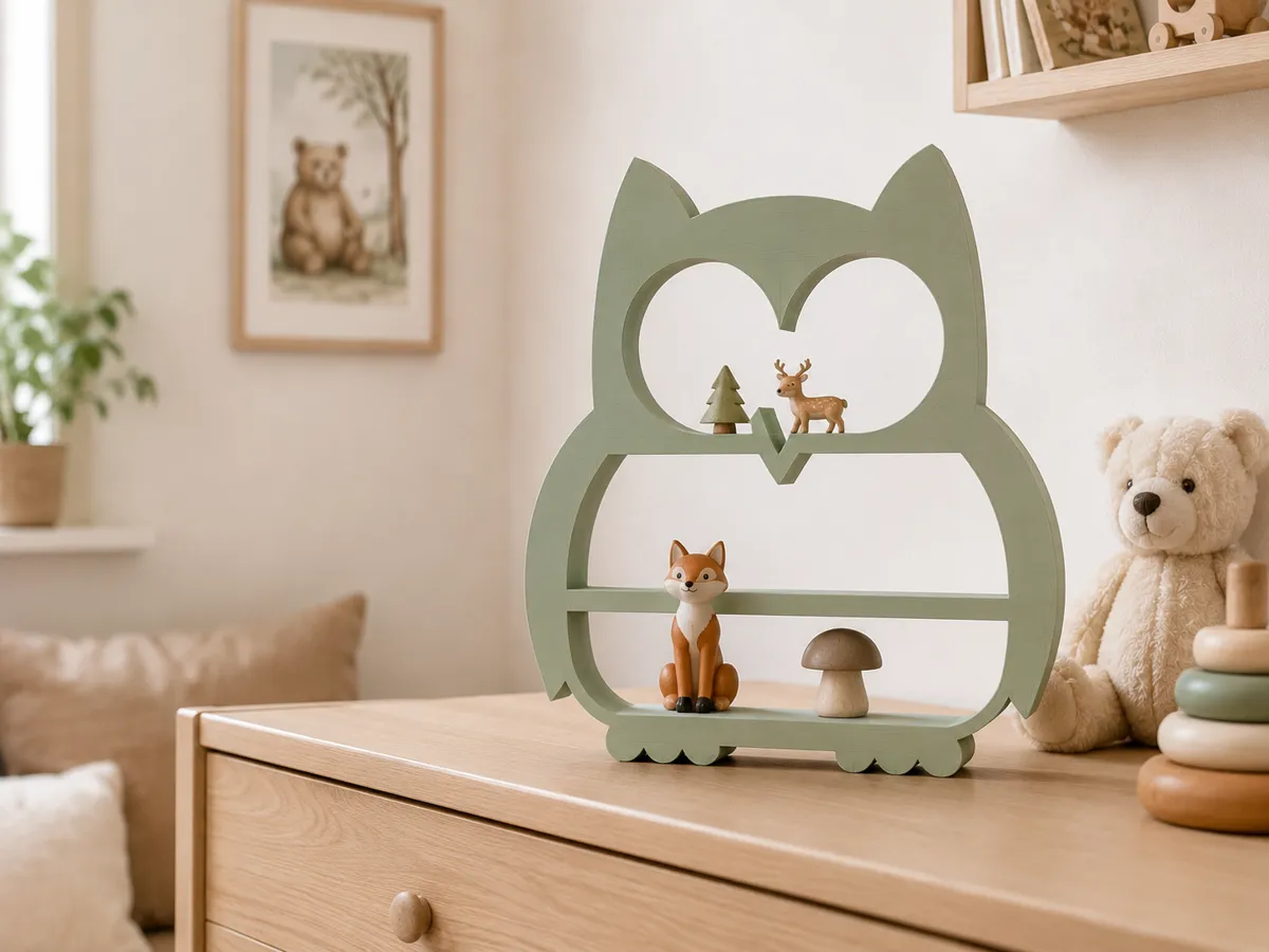 Owl Display Shelf, Cute Tabletop & Wall Mounted, photo 2 of 4 - Owl Display Shelf, Cute Tabletop & Wall Mounted Storage & Organisation