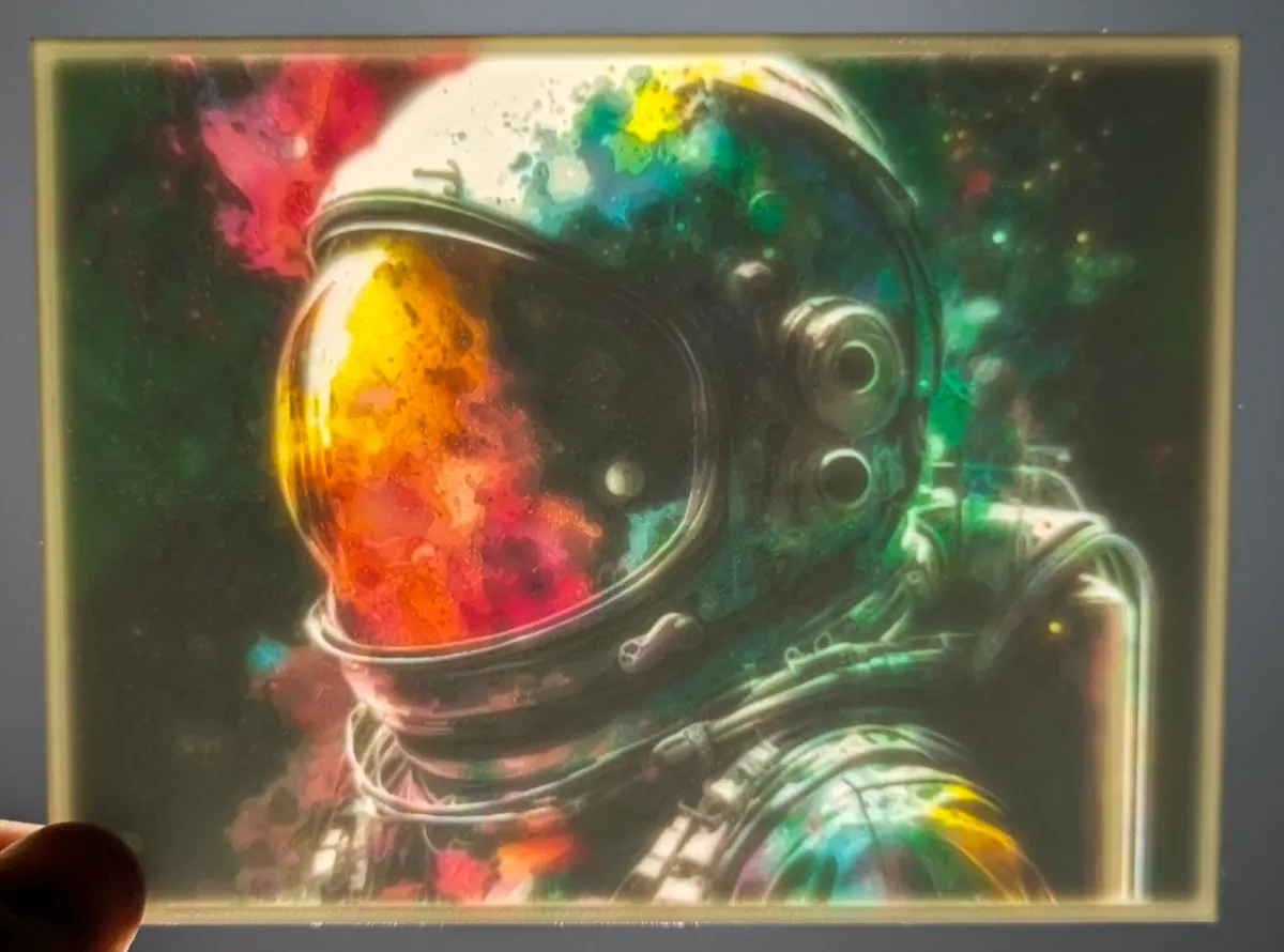 Color Lithophane ASTRONAUT - SPACEMAN - Photo Art & Lithophanes, in stock in India