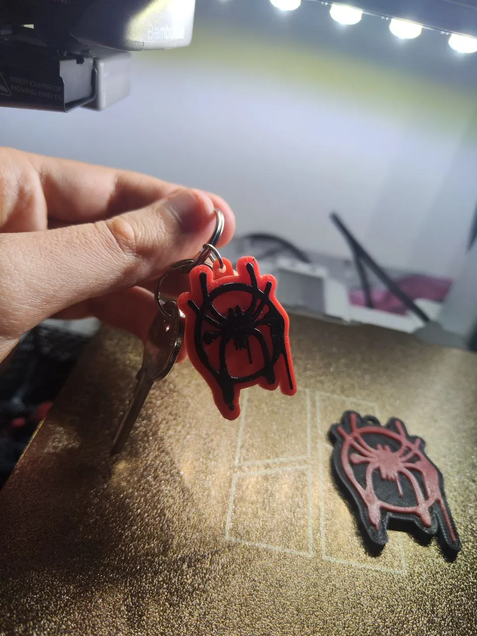 Miles Morales Spider-Man keychain, photo 3 of 4 - Miles Morales Spider-Man keychain Art