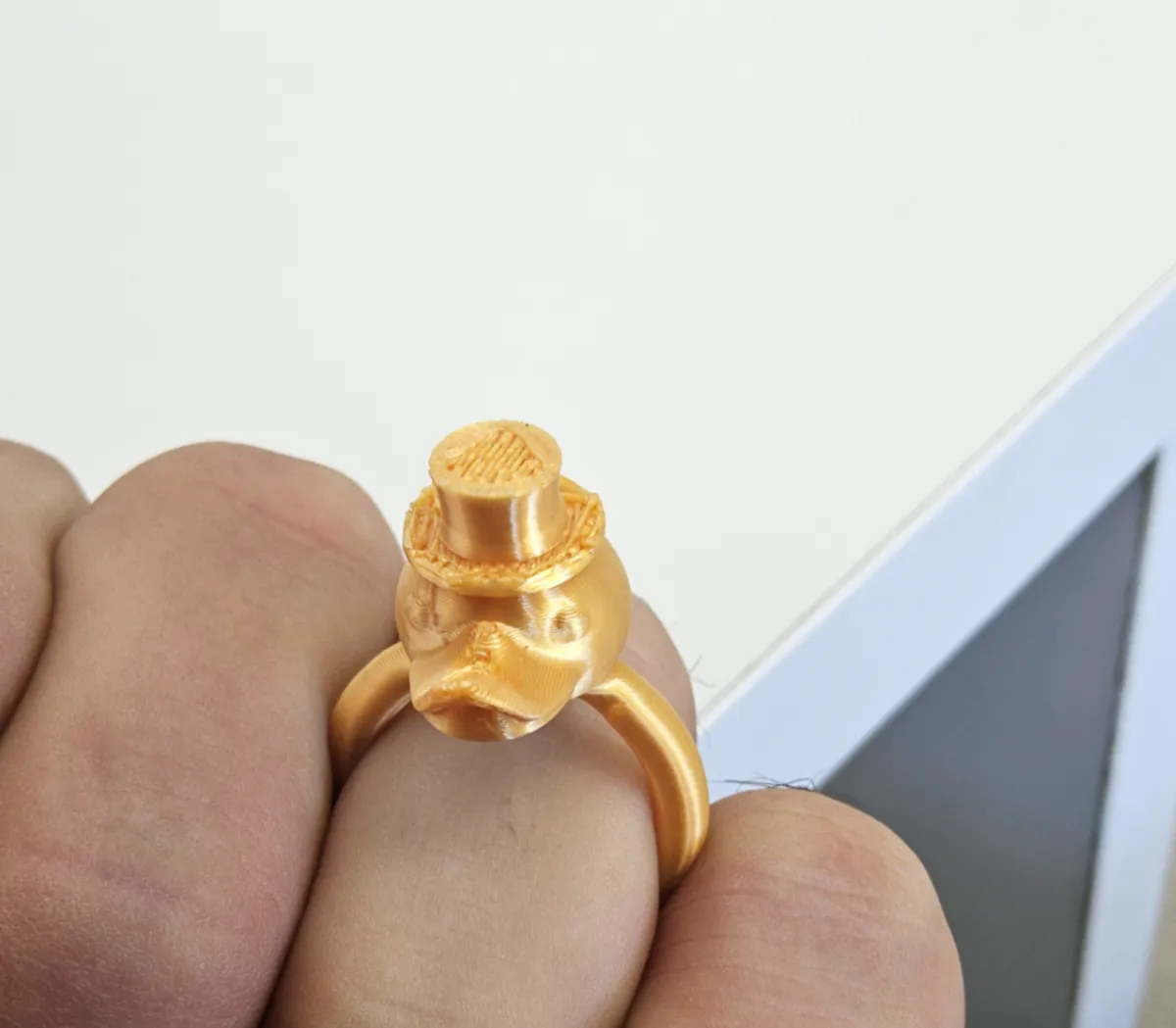 Golden duck ring