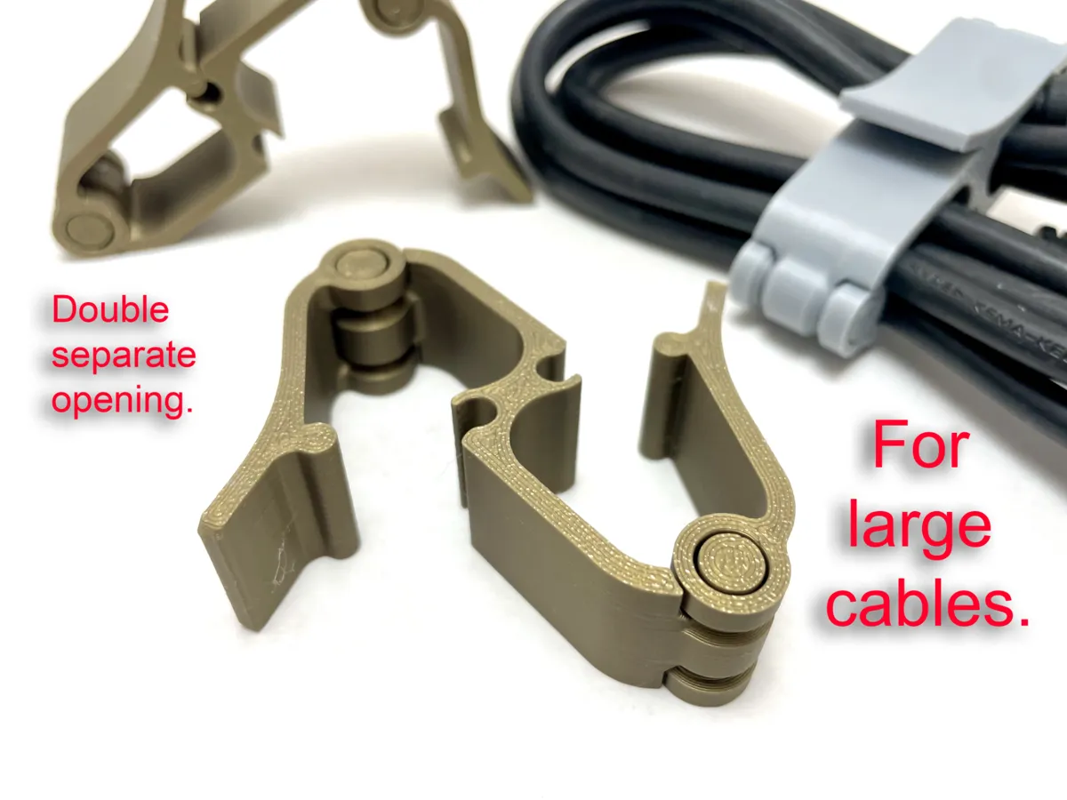 Cord / Cable Organizer (Large Version) - Desk Edge Cable Clips, in stock in India