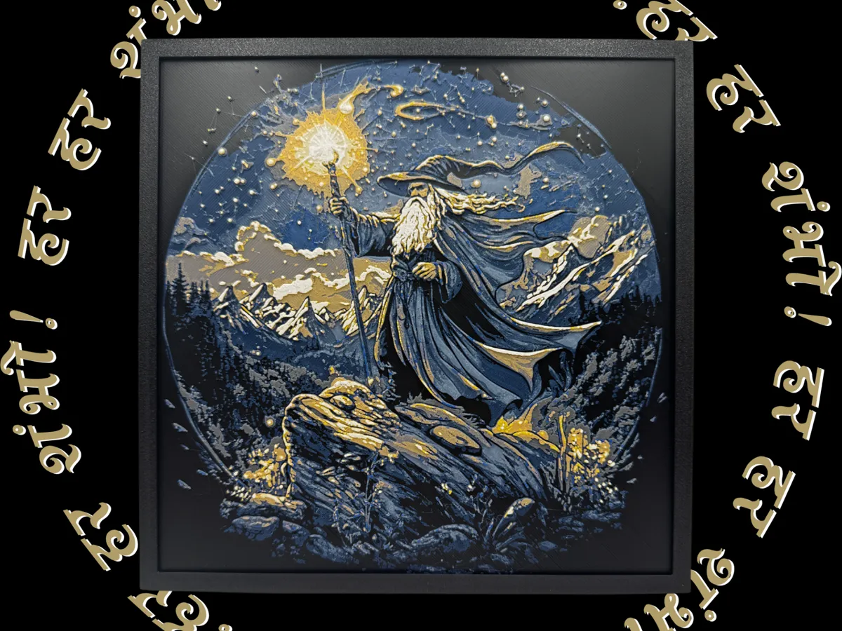 Gandalf the Grey - Lord of the Rings - Photo Art & Lithophanes, in stock in India
